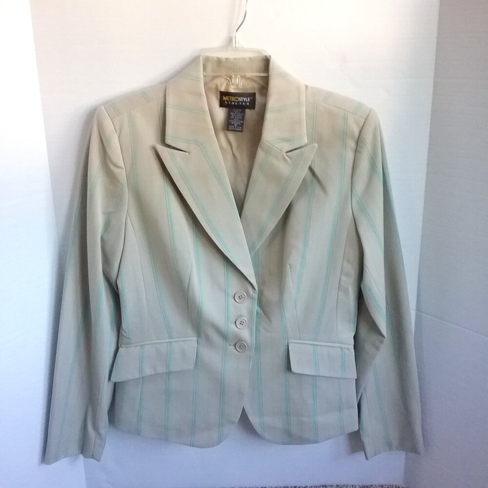 Metrostyle S-T-R-E-T-C-H Stylish Single-Breasted … - image 1